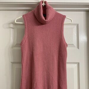 George Brand Women's Dusty Rose Color Sleeveless Sweater, Size Medium